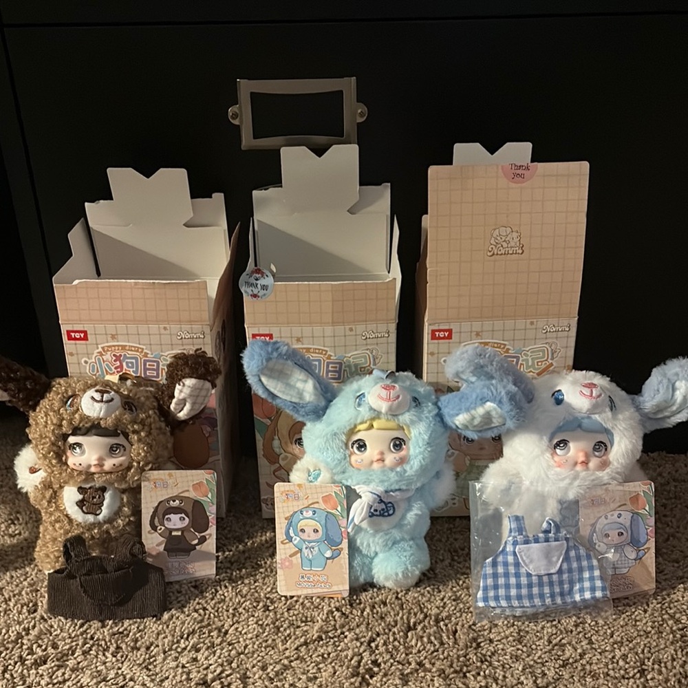 Nommi bundle - Puppy Diary Adorable Plush Animal Action Figures Set